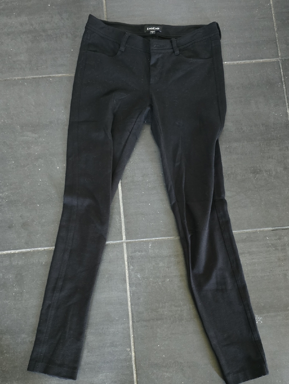 bebe Black Women's Skinny Knit Ponte Jean